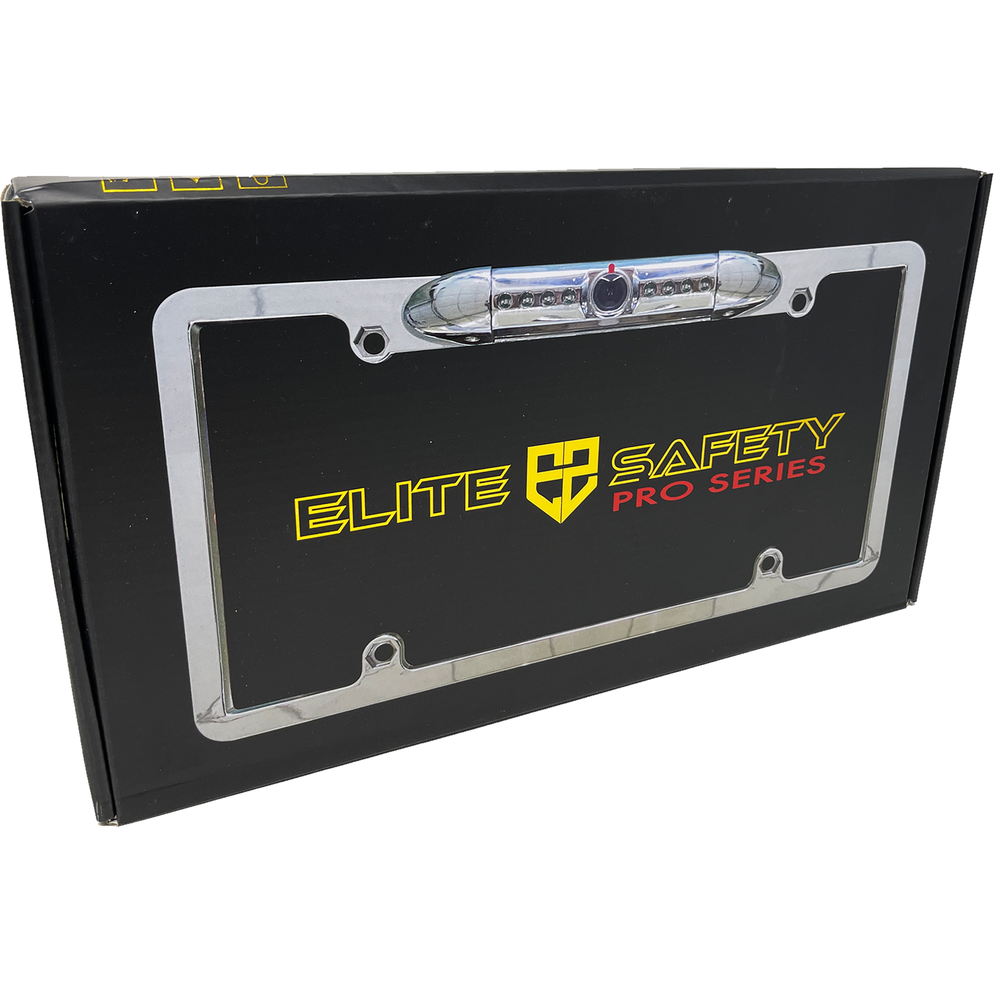 Elite Safety ES-LPFC-D-BK Frame Style License Plate Camera w/ LED