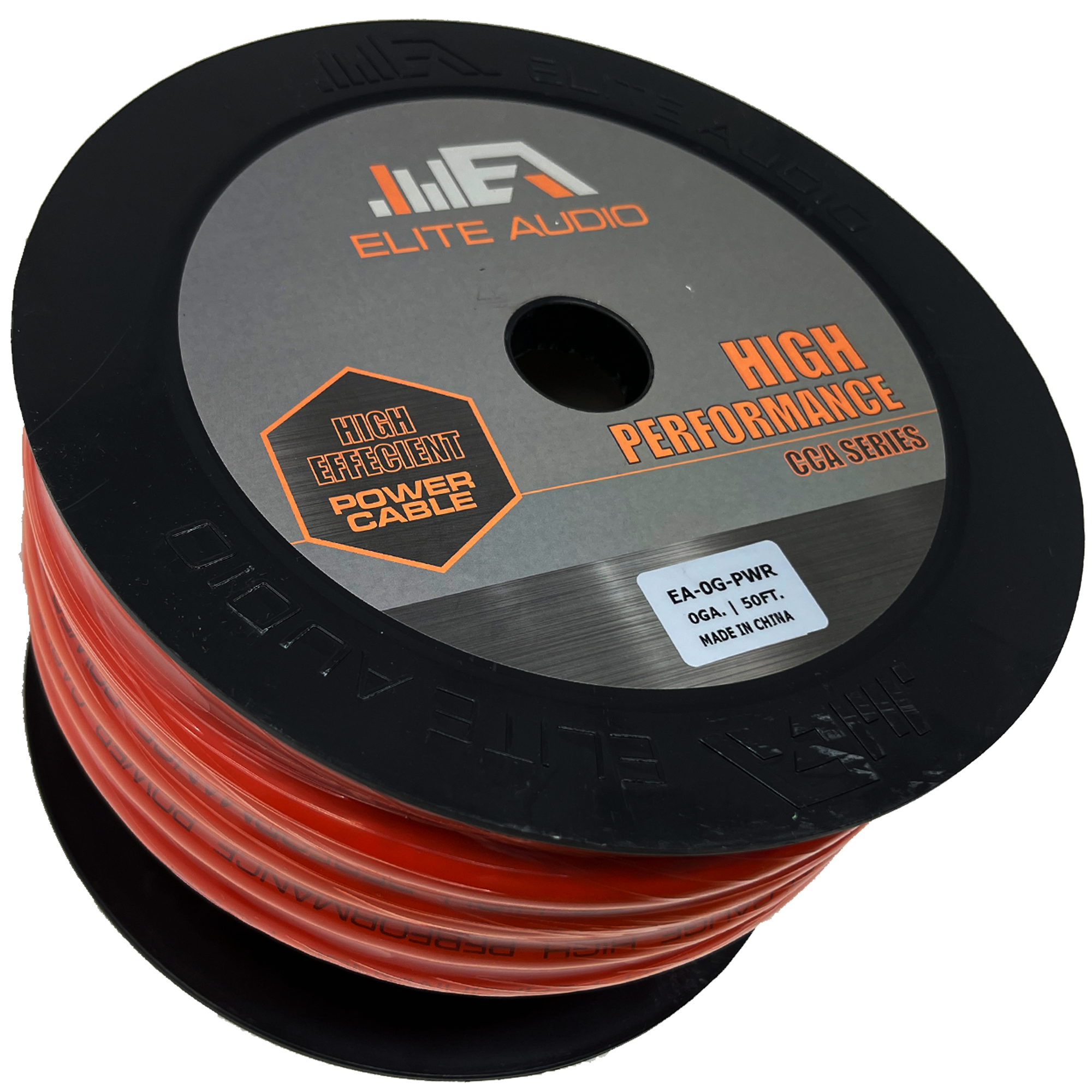 Elite Audio EA-0G-PWR 0GA CCA Power Wire 50ft Roll