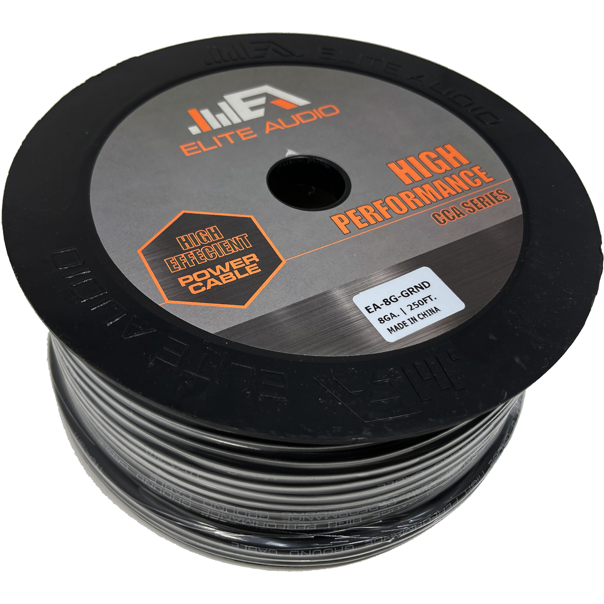 Elite Audio EA-8G-GRND 8GA CCA Power Wire 250ft Roll