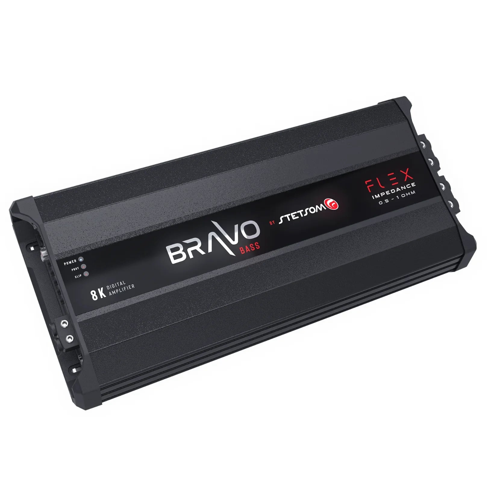 Stetsom BRAVO BASS Flex 8K 0.5~1ohm (Auto) Mono Class D Car Audio Amplifier, Automatic Impedance System 0.5 to 1 Ohm