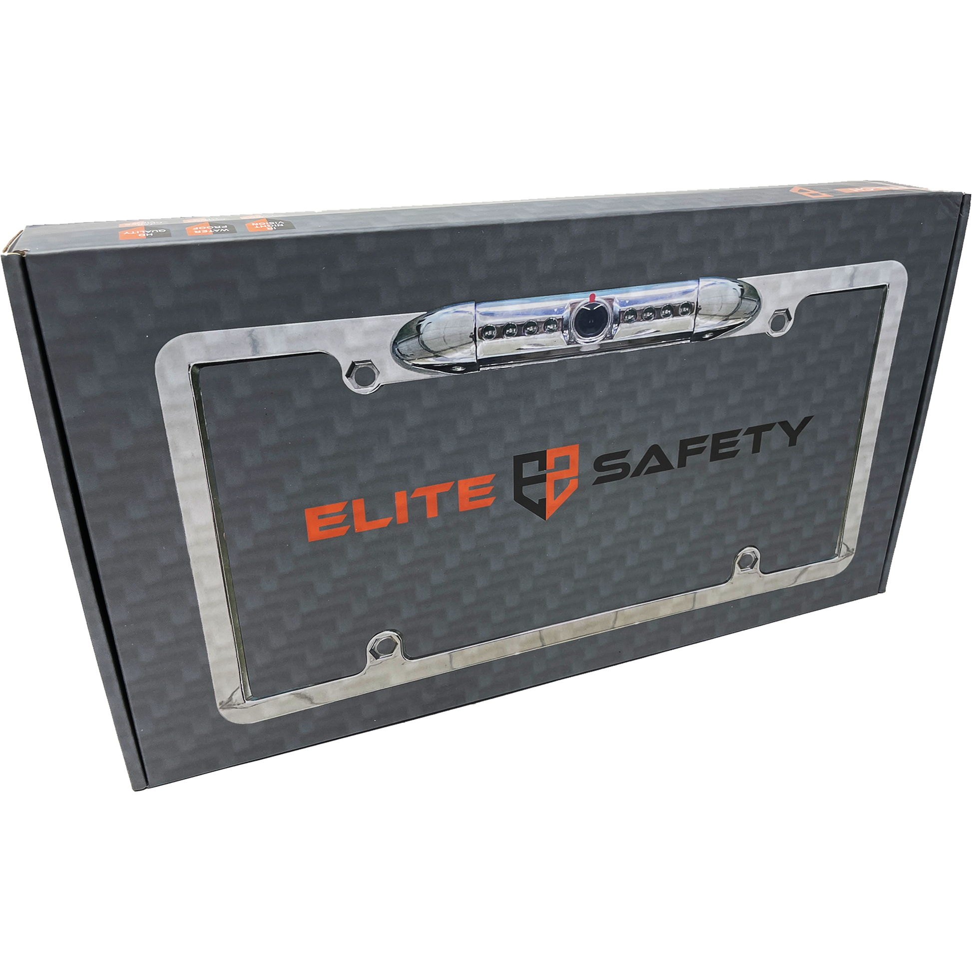 Elite Safety ES-LPFC-CH Frame Style License Plate Camera w/ LED