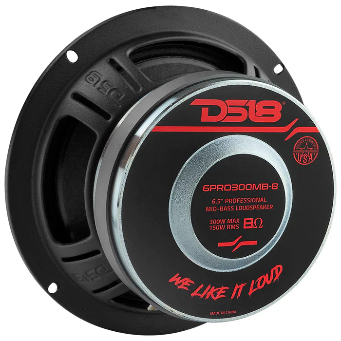 DS18 6PRO300MB-8 6" Mid-Bass Loudspeaker 300 Watts 8-Ohm (each)