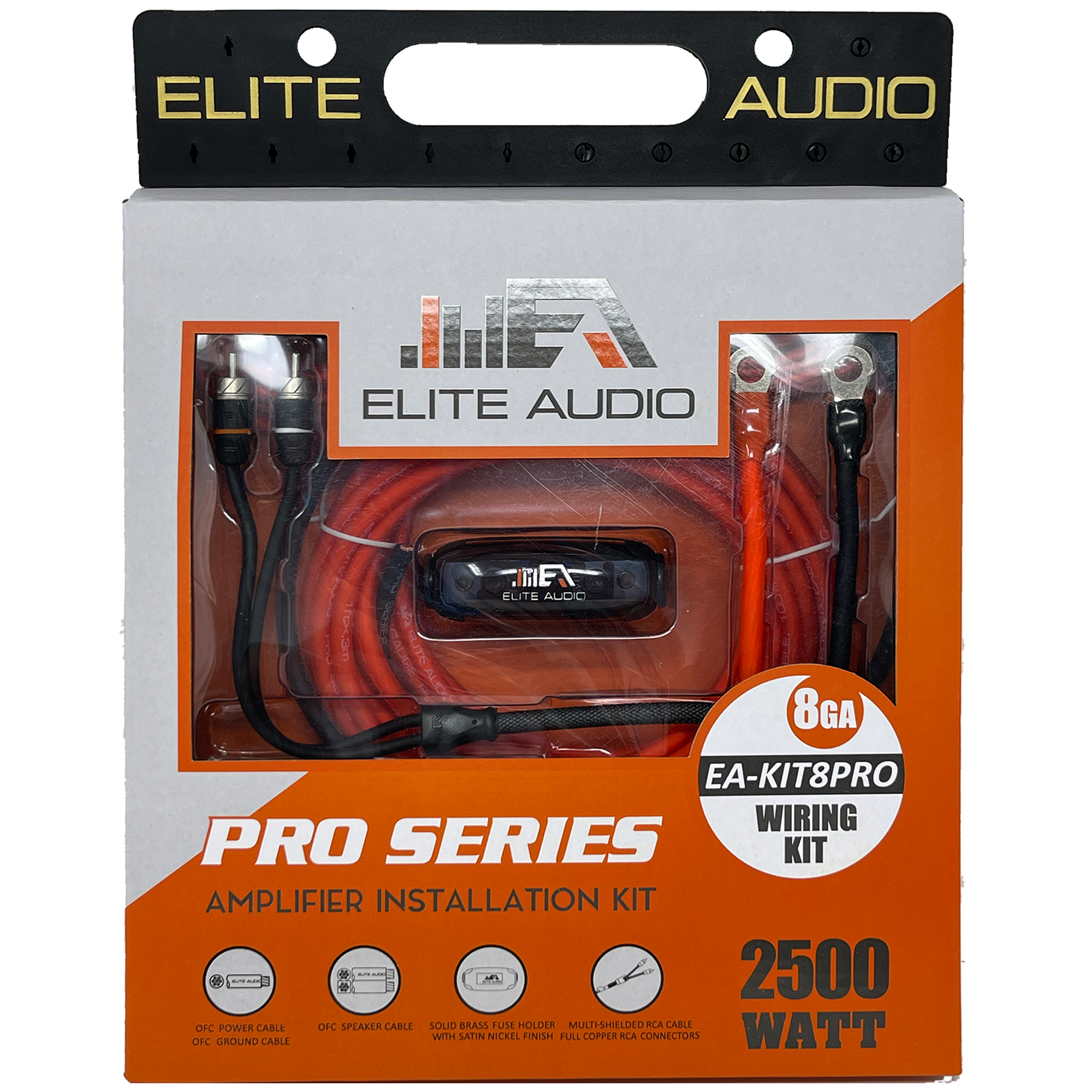 Elite Audio EA-KIT8PRO 8Ga OFC Amplifier Installation Kit