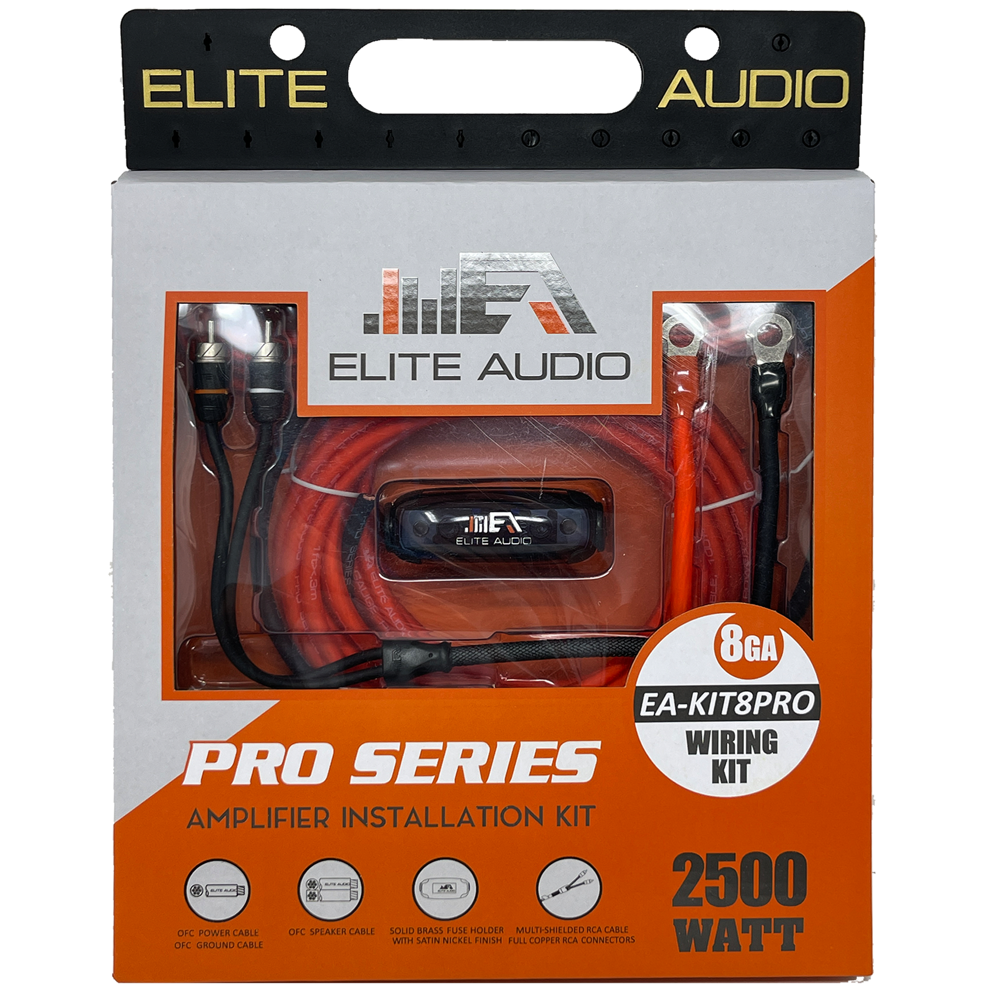 Elite Audio EA-KIT8PRO 8Ga OFC Amplifier Installation Kit