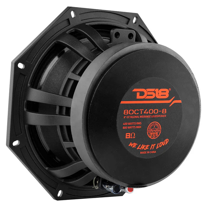 DS18 8OCT400-8 Octagonal 8" Mid-Bass Loudspeaker 400 Watts Rms 8-Ohm (each)