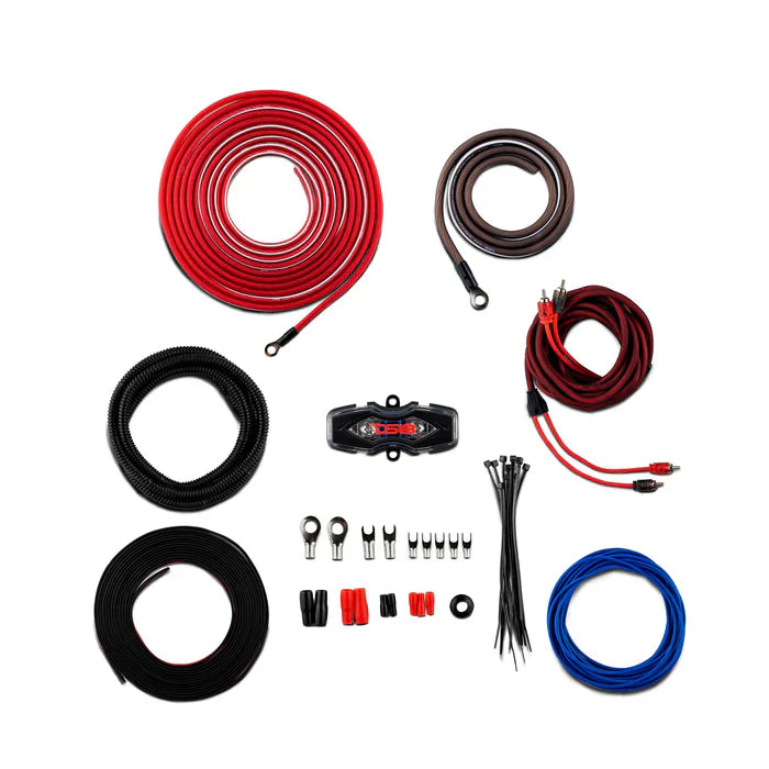 DS18 AMPKIT8 Advance 8-GA Installation Kit RED