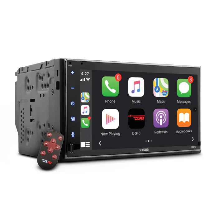 DS18 DDX7CP 7" Touchscreen Mechless Double-Din Headunit with Bluetooth, USB, Mirror Link And Car play