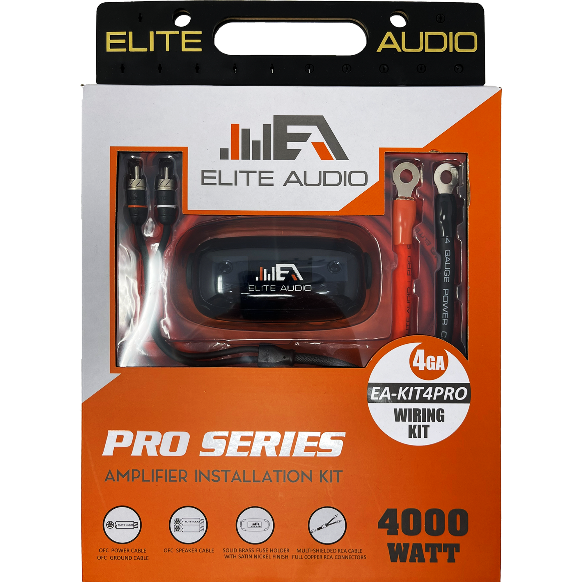 Elite Audio EA-KIT4PRO 4Ga OFC Amplifier Installation Kit