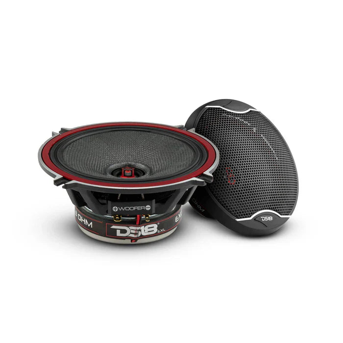 DS18 EXL-SQ5.25 EXL 5.25" 2-Way Coaxial Speaker with Fiber Glass Cone 340 Watts 3-Ohm