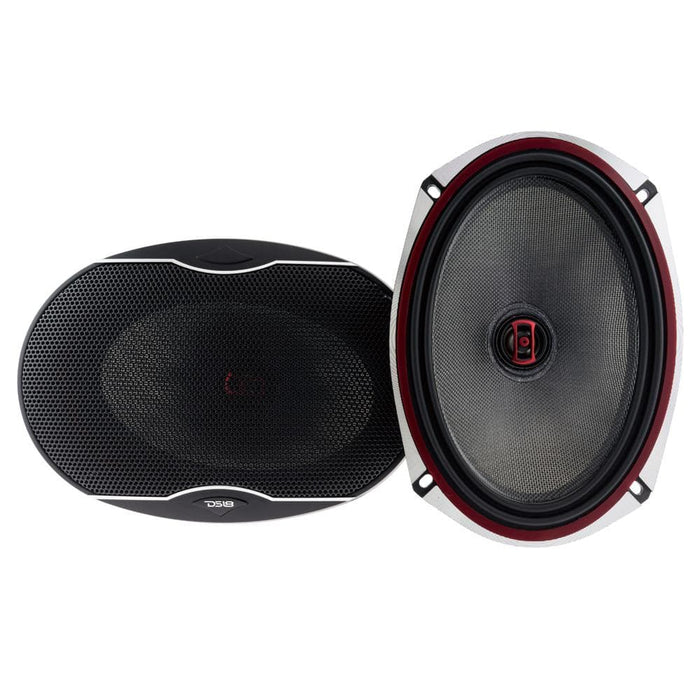 DS18 EXL-SQ6.9 EXL 6x9" 2-Way Coaxial Speaker with Fiber Glass Cone 560 Watts 3-Ohm