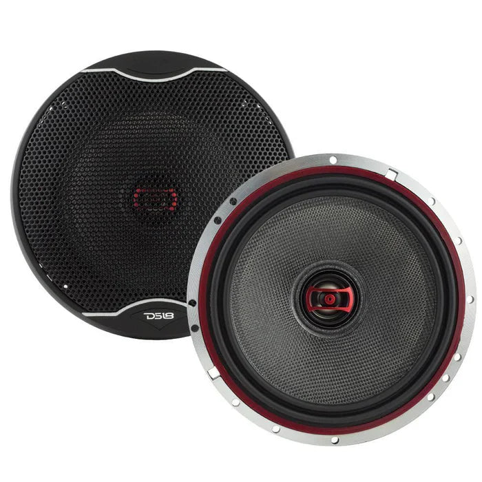 DS18 EXL-SQ6.5 EXL 6.5" 2-Way Coaxial Speaker with Fiber Glass Cone 400 Watts 3-Ohm