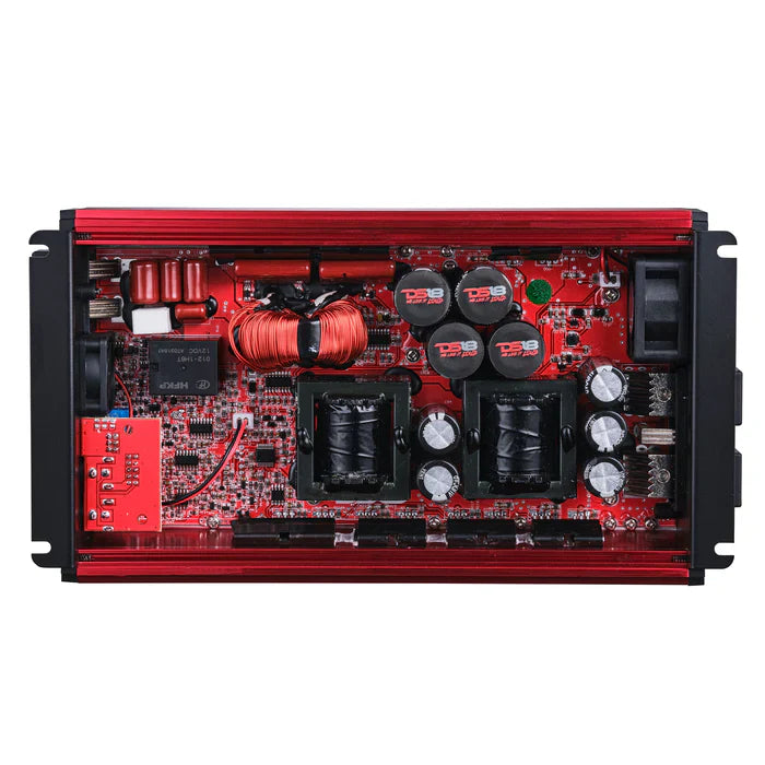 DS18 FRP-3.5K/RD FRP Compact Full-Range Class D 1-Channel Amplifier 3,500 Watts Rms @ 1-Ohm RED