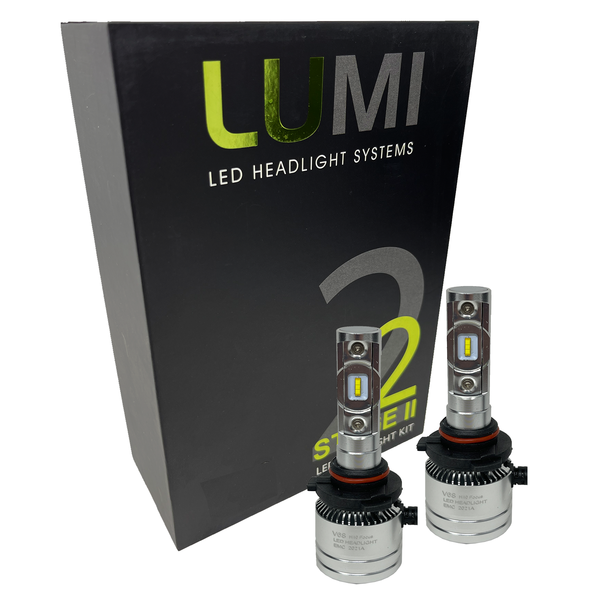 LUMI Stage 2 H10 LED Headlight Bulbs