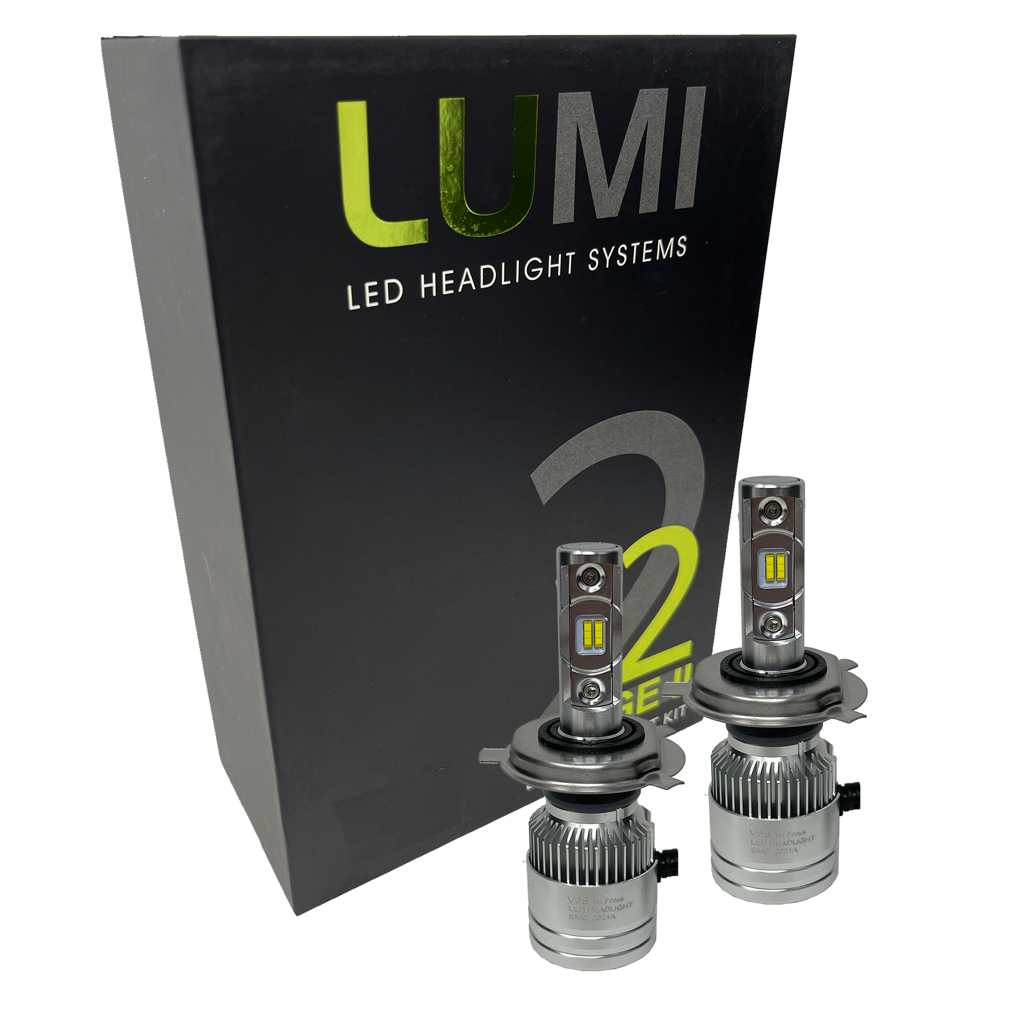 LUMI Stage 2 H4 LED Headlight Bulbs