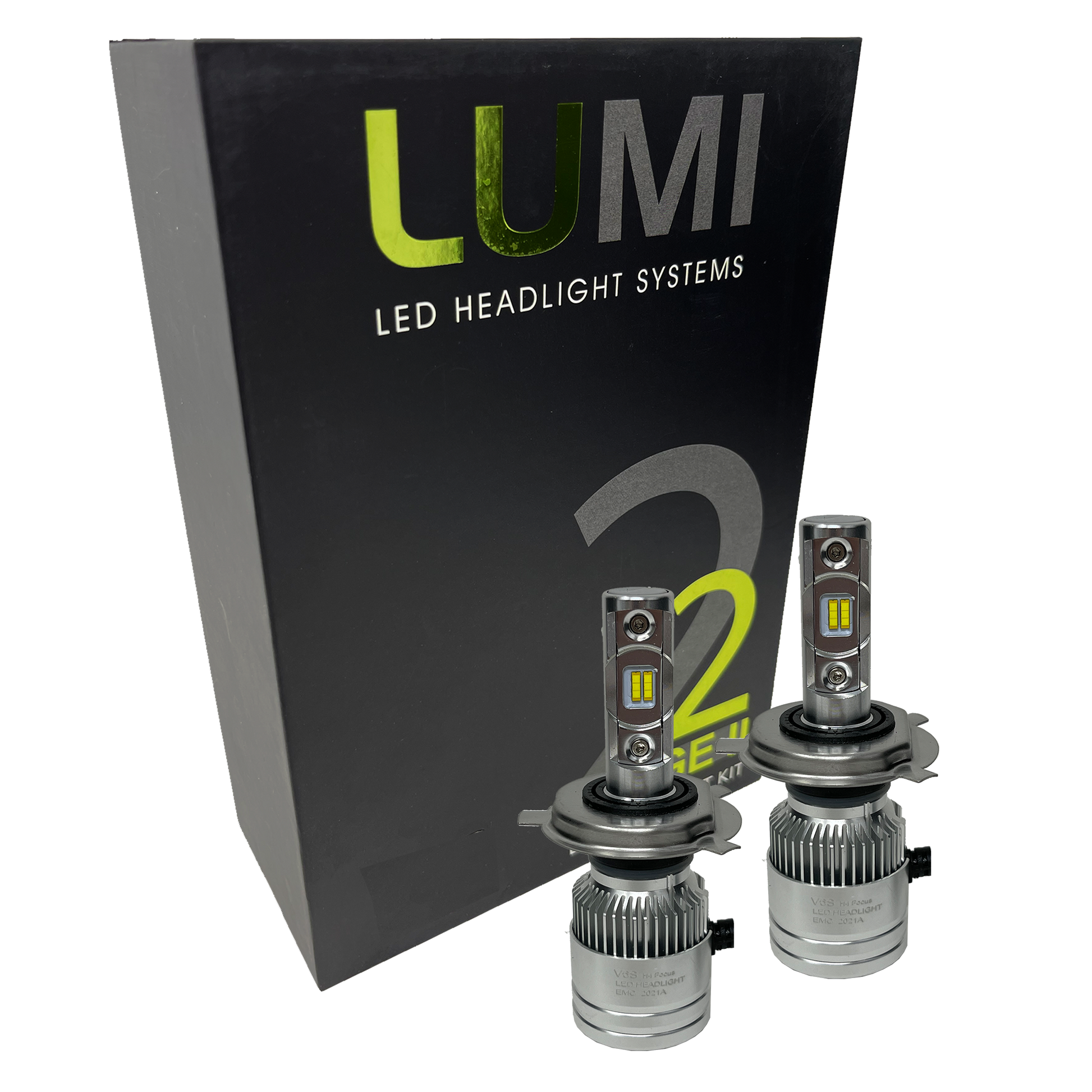 LUMI Stage 2 H4 LED Headlight Bulbs