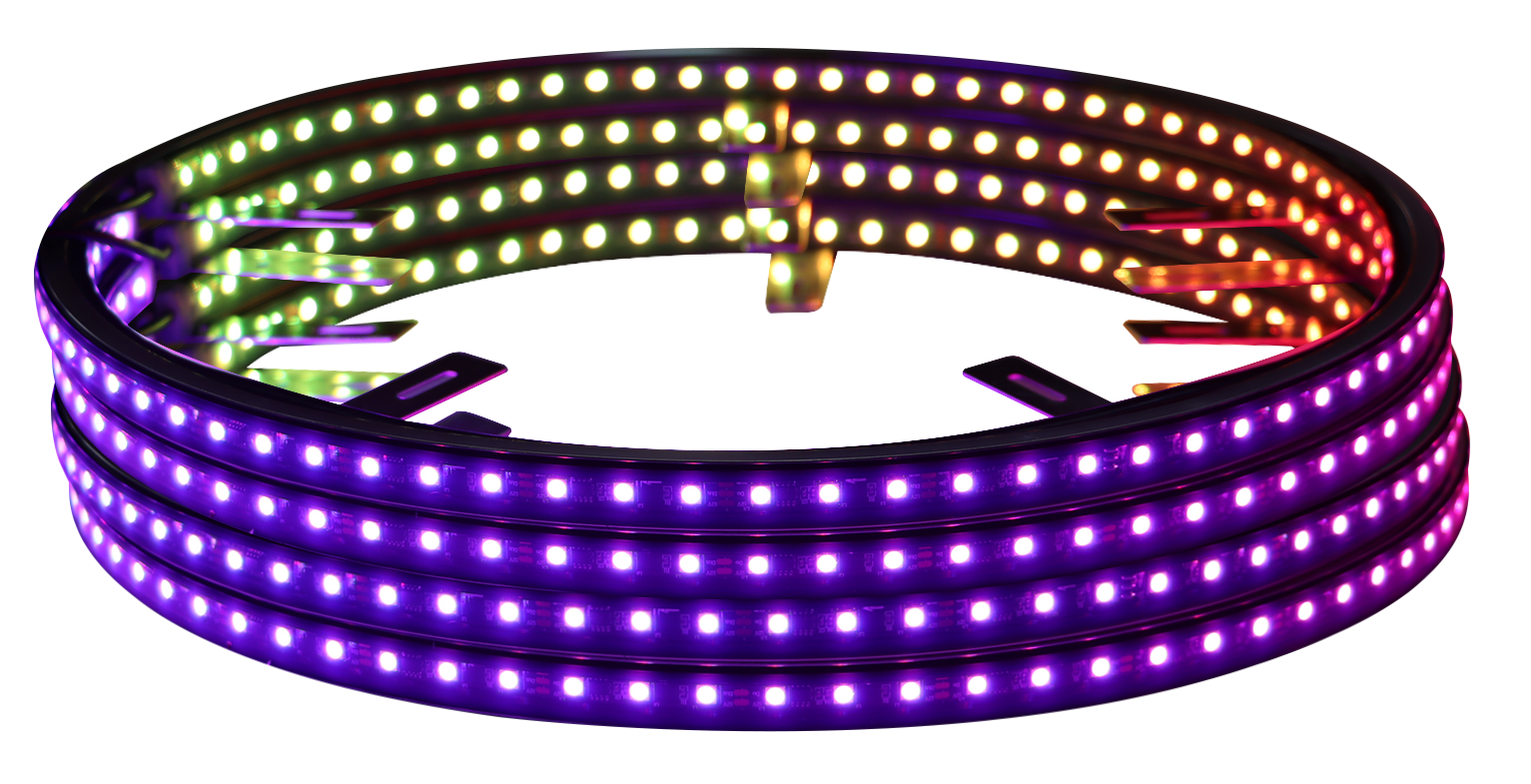 LUMI 17" Chasing RGB Wheel Ring Lights