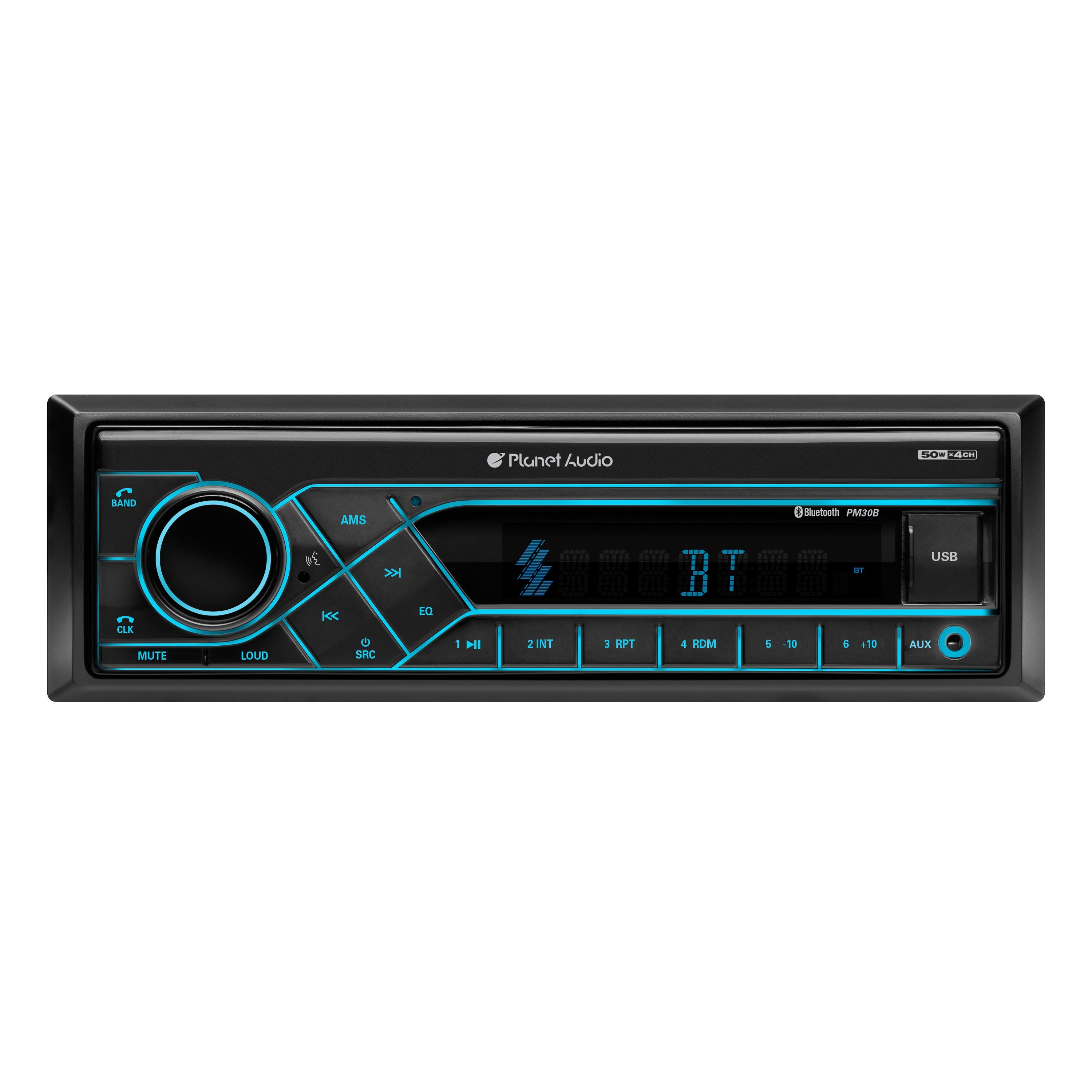 Planet Audio PM30B Single-DIN, MECH-LESS Multimedia Player (no CD/DVD) Bluetooth