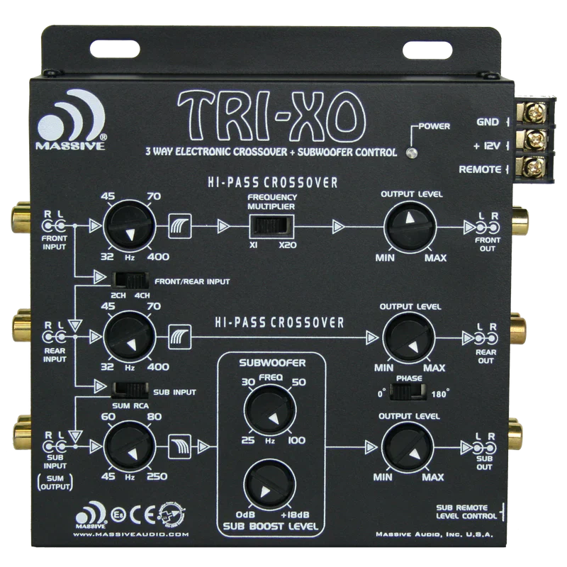 Massive Audio TRIXON 3-Way Electronic Crossover