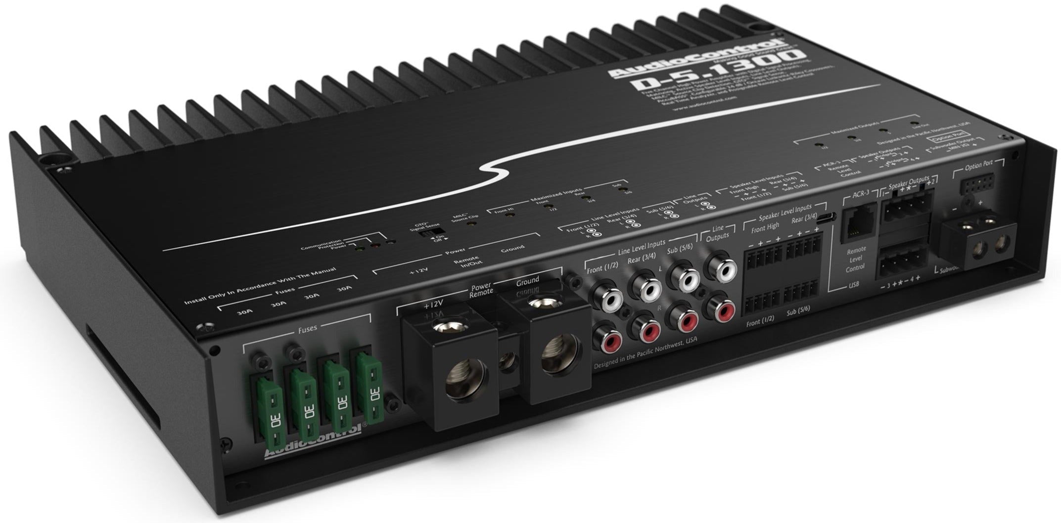 AudioControl D-5.1300 5-Channel Amplifier w/ Matrix DSP Technology