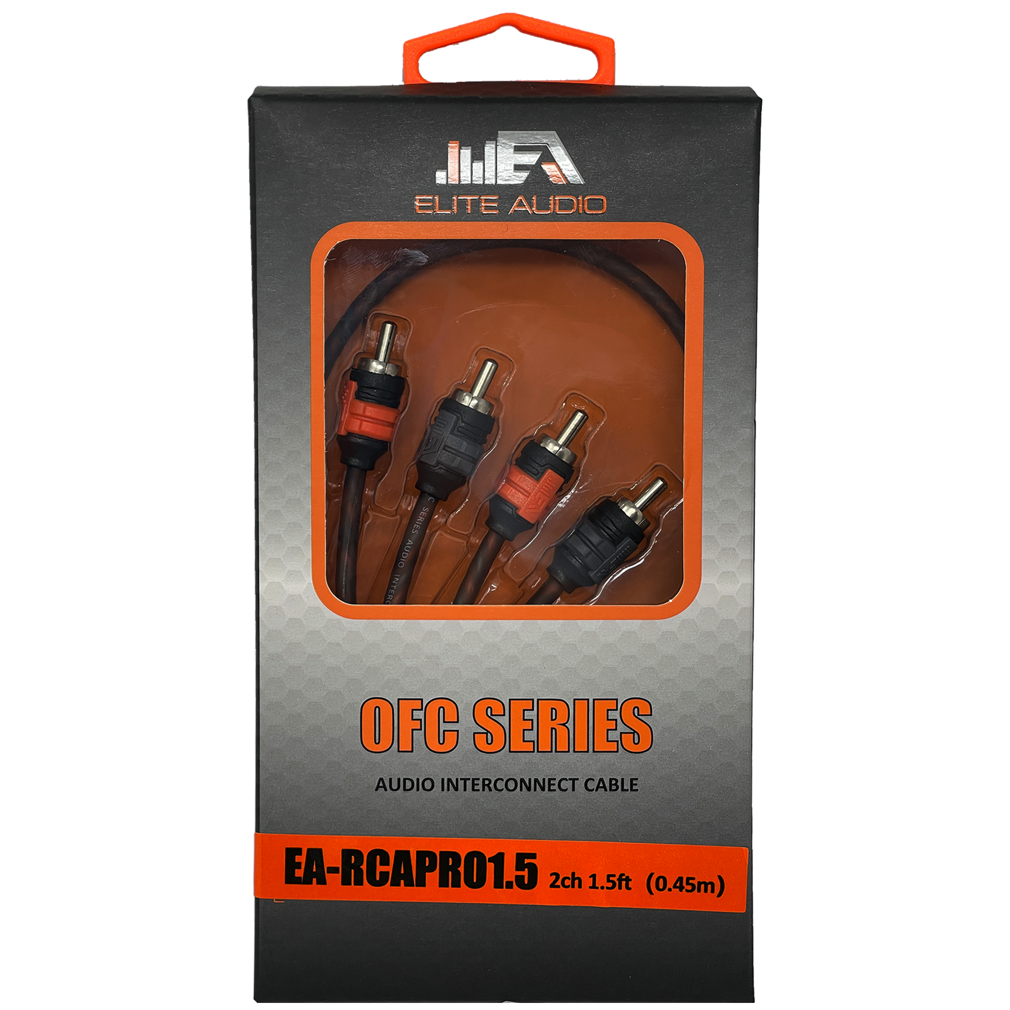 Elite Audio EA-RCAPRO1.5 1.5 Foot Premium OFC 2-Channel RCA Cable