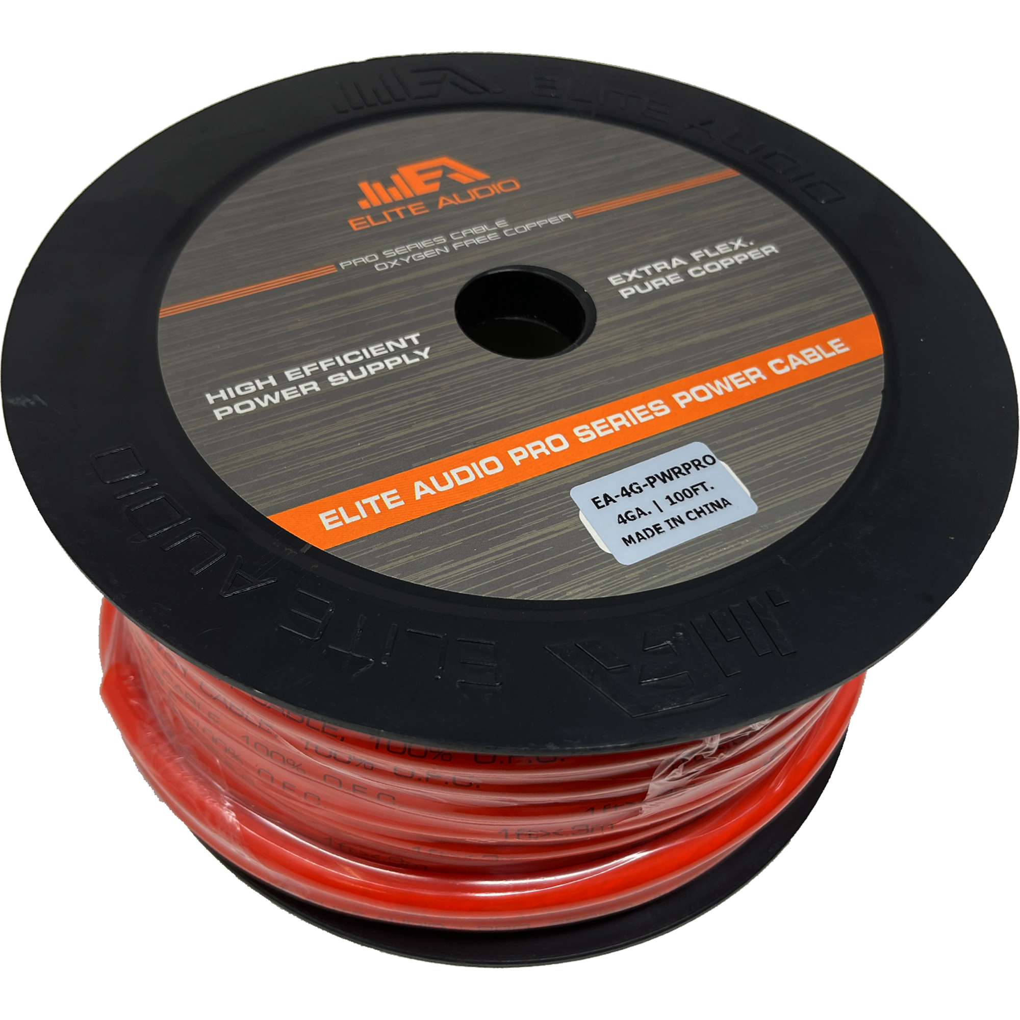 Elite Audio EA-4G-PWRPRO 4GA OFC Power Wire 100ft Roll