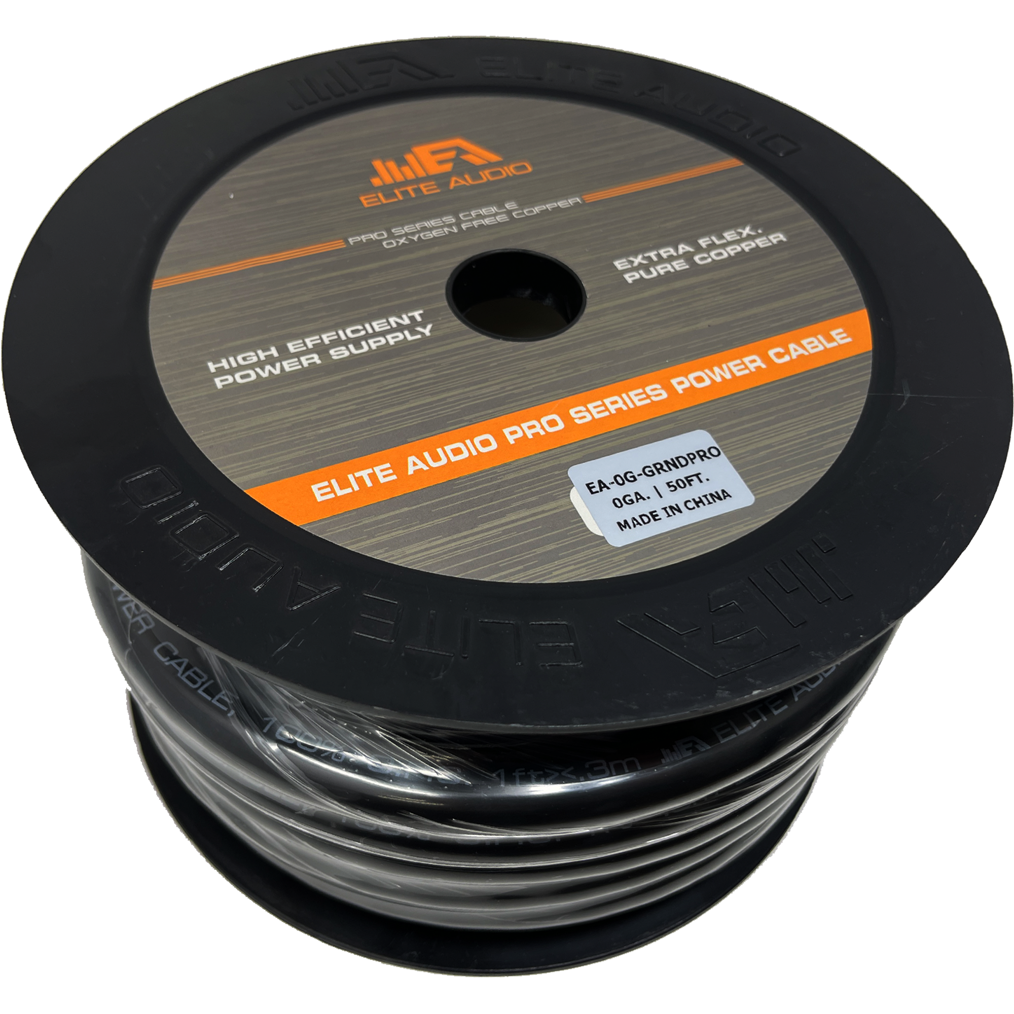 Elite Audio EA-0G-GRNDPRO 0GA OFC Ground Wire 50ft Roll